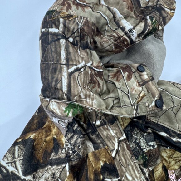 Game Winner Camo Hooded Jacket Womens Large Hunting Fleece Lined Full Zip Coat - Picture 10 of 13